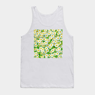 White flower bed Tank Top